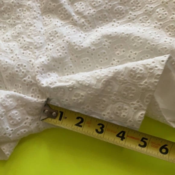 CYNTHIA ROWLEY WHITE EYELET EMBROIDERED SHORTS 6 SUMMER - Picture 8 of 11